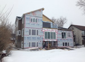 House addition in progress
